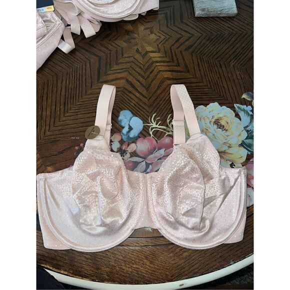 Wacoal NWT Back Appeal Underwire Bra Crystal Pink Bra 40DDD - Picture 6 of 7